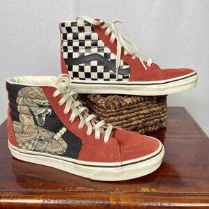 Vans Sk8-Hi Desert Snake/Chili Oil Sneakers Mens Size 6.5 / Womens Size 8